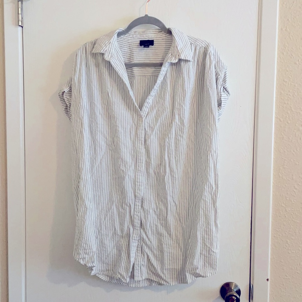 Striped Button Dress